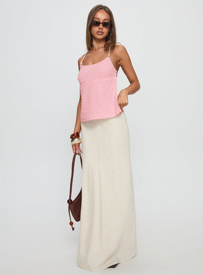 Aleris Backless Top Pink