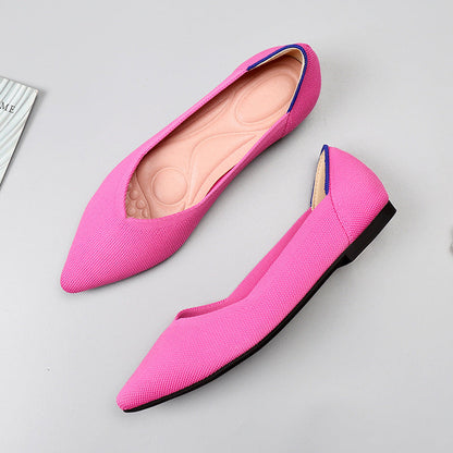 Flying Knitted  Shoes Flat Shoes
