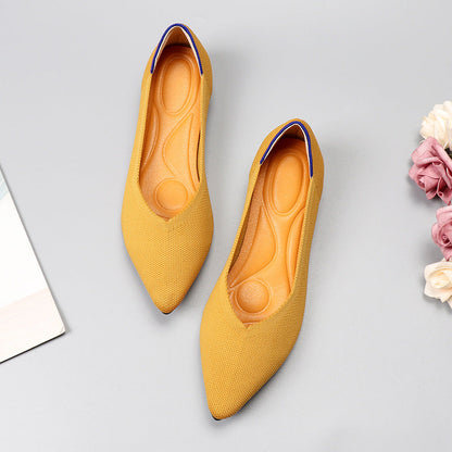 Flying Knitted  Shoes Flat Shoes