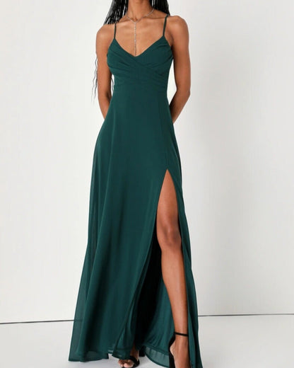 Chloe Lace-Up Back Formal Dress
