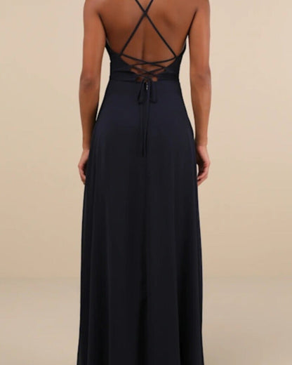 Chloe Lace-Up Back Formal Dress