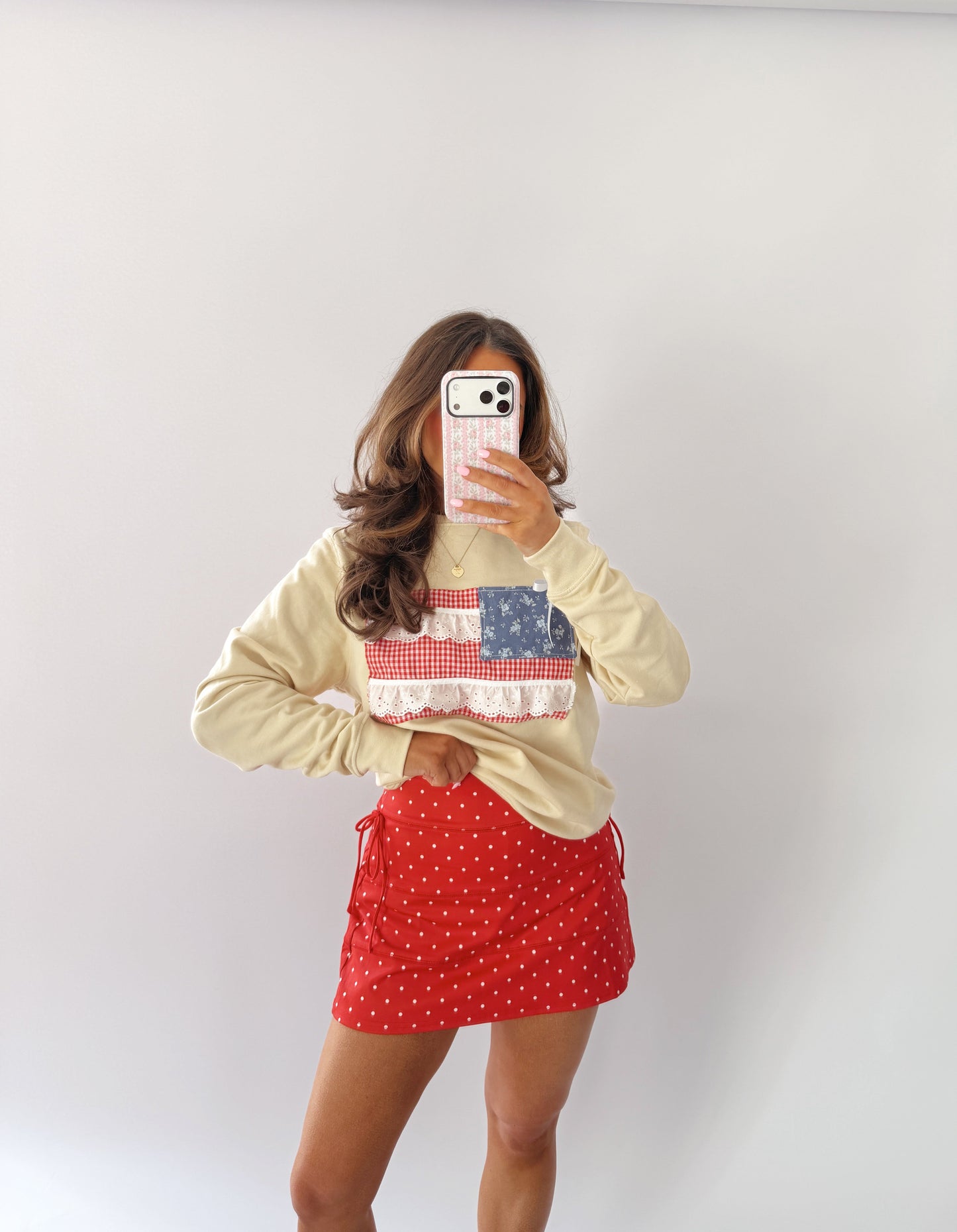 Vintage Shabby Chic USA CREWNECK 🇺🇸 HANDMADE 1-2 weeks
