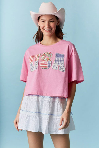 COQUETTE IN THE USA TEE 🎀🇺🇸