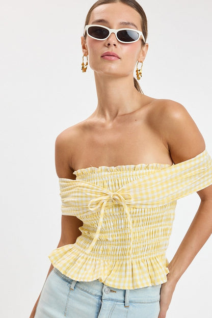 Lemon 🍋 Picnic Smocked Top