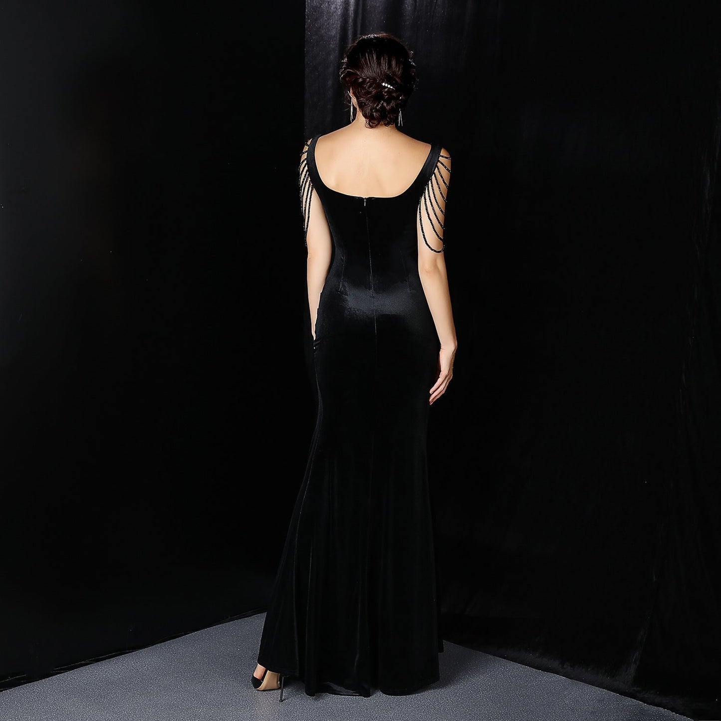 Avery Good Quality Velvet Formal Dress
