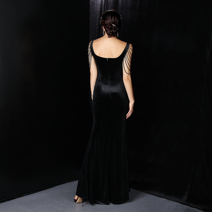 Avery Good Quality Velvet Formal Dress