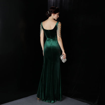 Avery Good Quality Velvet Formal Dress