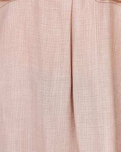 Dedicated Button Down Pocket Top - Taupe