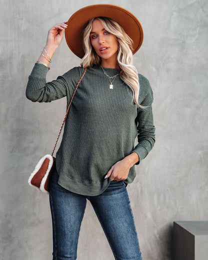 Erickson Cotton Blend Thermal Top - Hunter Green