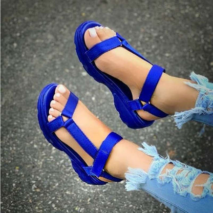 Cute Beans Velcro Side Closure Sandals