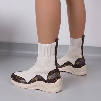 Comfort Stretch Knitted Sock Booties