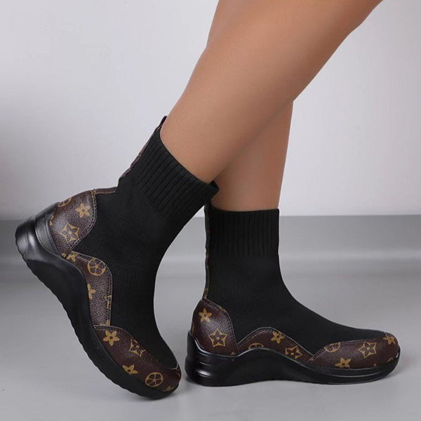 Comfort Stretch Knitted Sock Booties