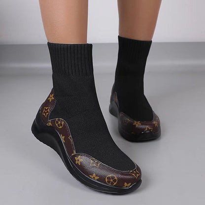 Comfort Stretch Knitted Sock Booties