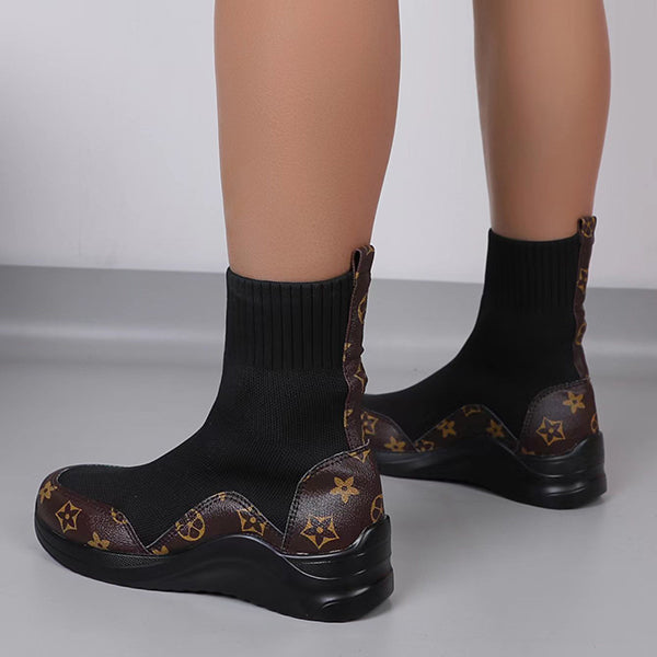 Comfort Stretch Knitted Sock Booties