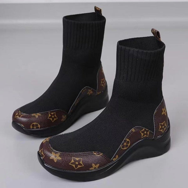 Comfort Stretch Knitted Sock Booties