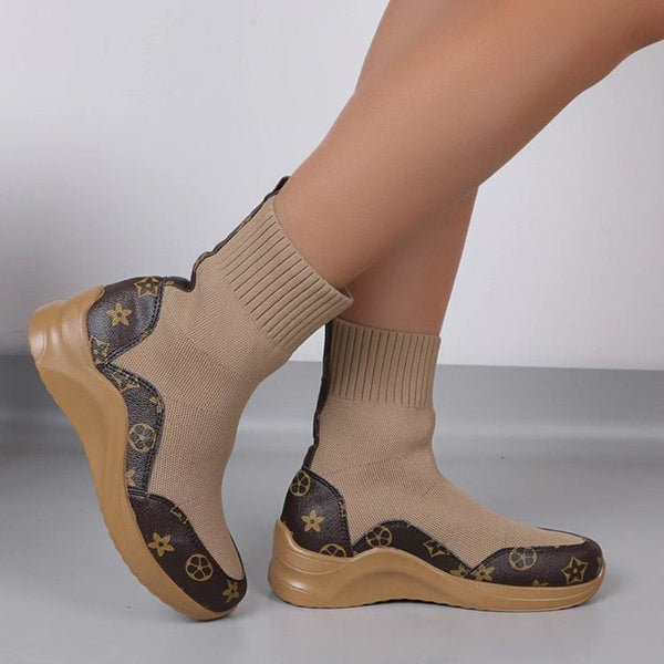 Comfort Stretch Knitted Sock Booties