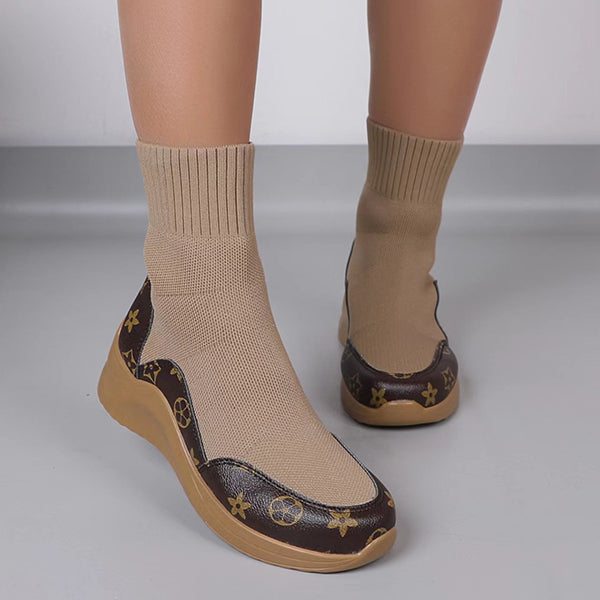Comfort Stretch Knitted Sock Booties