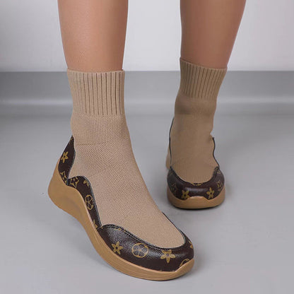 Comfort Stretch Knitted Sock Booties