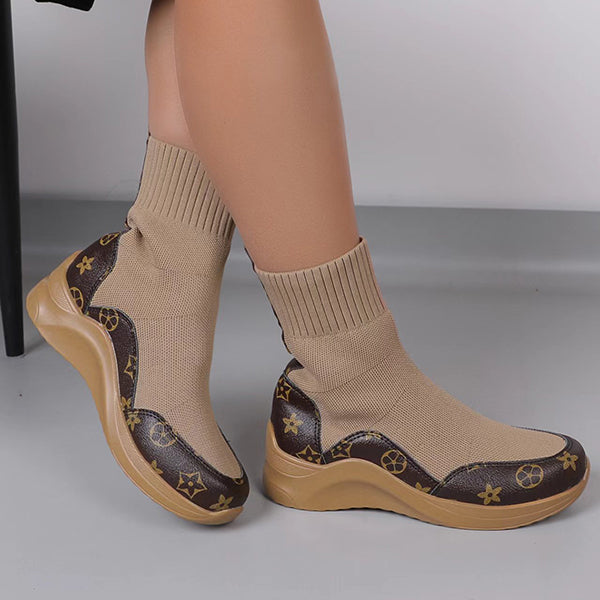 Comfort Stretch Knitted Sock Booties