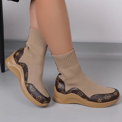 Comfort Stretch Knitted Sock Booties