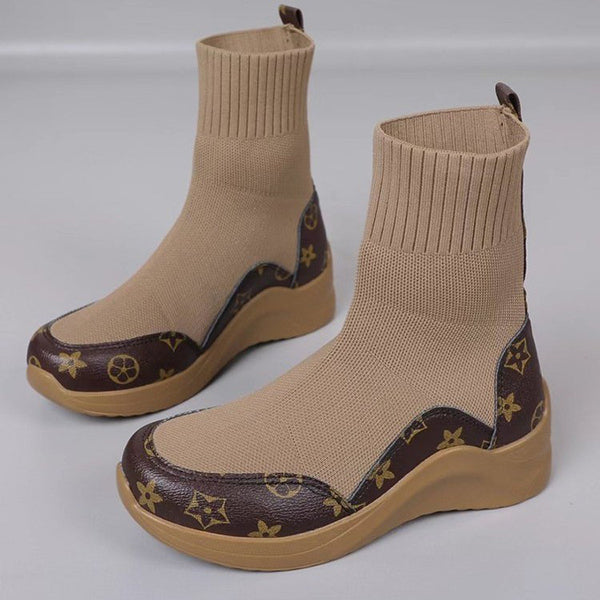 Comfort Stretch Knitted Sock Booties