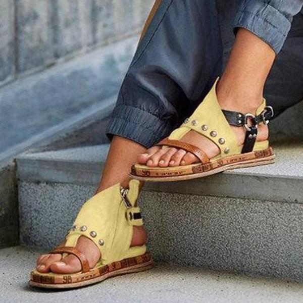 Faux leather Platform sandals